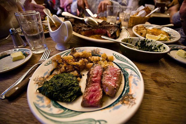 A classic Peter Luger spread